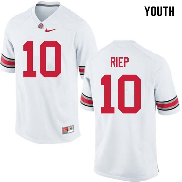 Youth #10 Amir Riep Ohio State Buckeyes College Football Jerseys Sale-White